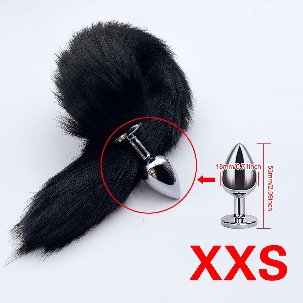 4 Sizes Metal Butt Plug Fox Tail Intimate Toys Anal Extender Dilator Sex Shop Products Erotic Games Goods For Adult products