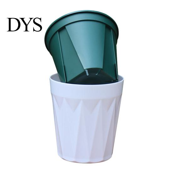 Indoor Self-watering Planter Flowerpot Plant Pot Includes Inner And Outer Pots Breathable Flower with Drainage Holes for Outdoor Use Double Layer