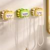 Storage Without Nails Dinosaur Towel Holder Waterproof Storage Clip Strong Adhesive Bathroom Organizer Durable Moisture-proof