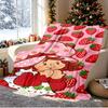 Strawberry Shortcake Pattern Blanket for Home Decoration, Bed, Sofa, Car Travel, Camping, Suitable for All Seasons, Birthday Christmas Gift