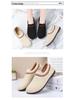 Spring/Summer 2025 Women's Fashion Slip-on Flat Bottom Breathable Shoes for Middle-Aged & Elderly