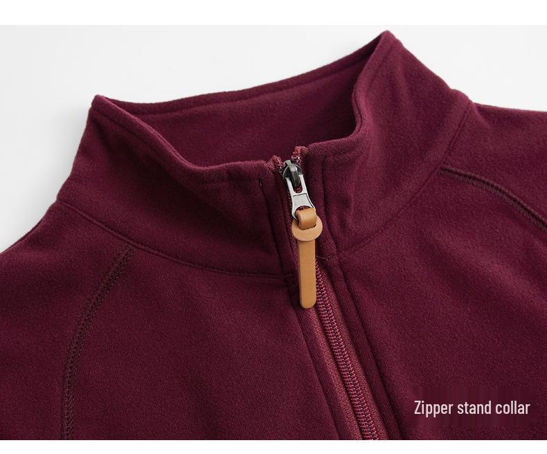 Women's Stand-Up Collar German Velvet T-Shirt: Autumn/Winter 2025, Long Sleeve, Casual Warm Base Layer Top.