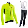 Thin NW Fleece Long Sleeve Cycling Jerseys Set Men Women Moisture Wicking Bike Riding Wear