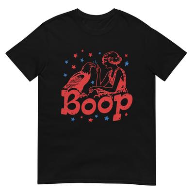 Boop Eagle Patriotic July Fourth Humor T-Shirt