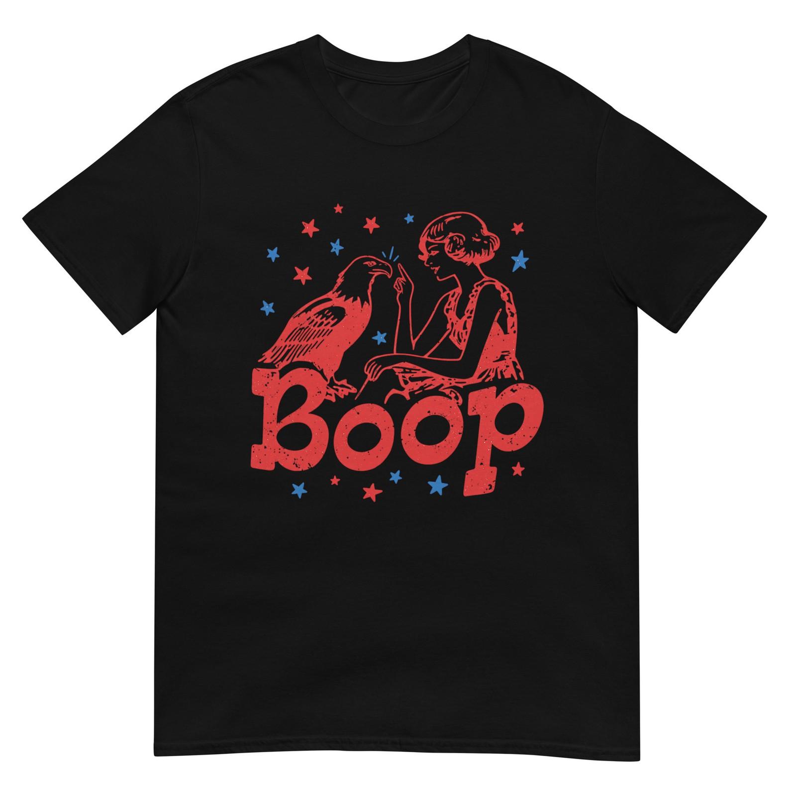 Boop Eagle Patriotic July Fourth Humor T-Shirt S