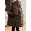 Winter Women Hooded Jackets Thicken Warm Padded Coats Casual Long Parkas Clothes Loose Outerwear