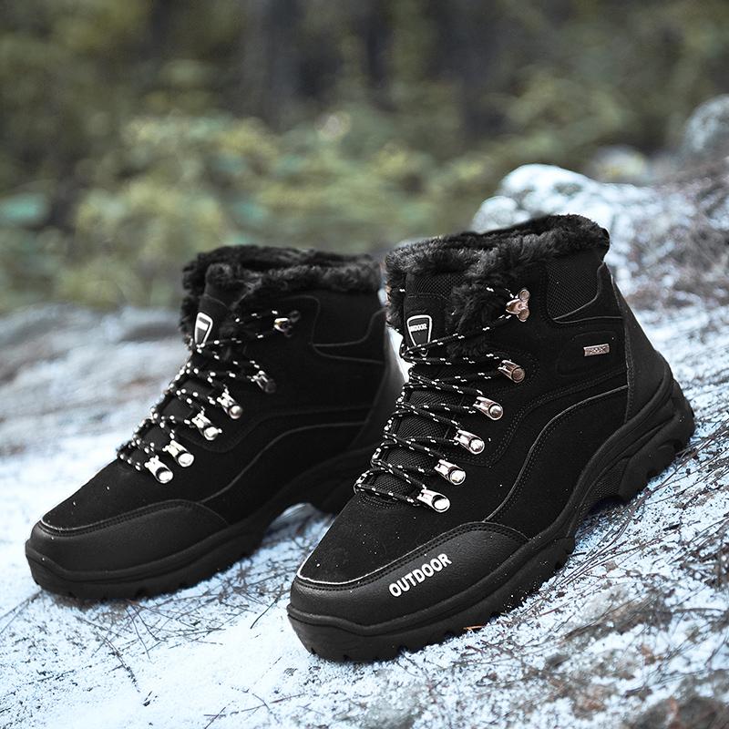 Big Size 39-47 Mens Boots Brand Winter Shoes Man Warm Snow Shoes Fashion Ankle Boots For Men Sneakers Outdoor Shoes Botas Hombre