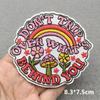 Love Nature Patch Magic Mushroom Embroidery Patches For Clothing Diy Iron-On Stickers Appliques Flowers Stripes