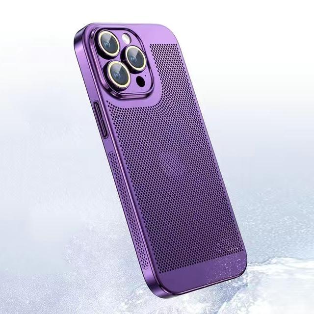Carcasă de telefon cu disipare a căldurii pentru iPhone 11 12 13 14 15 16 17 Pro Max 14 15 16 Plus XR Max 17 Air Husa cu Margine Galvanizată