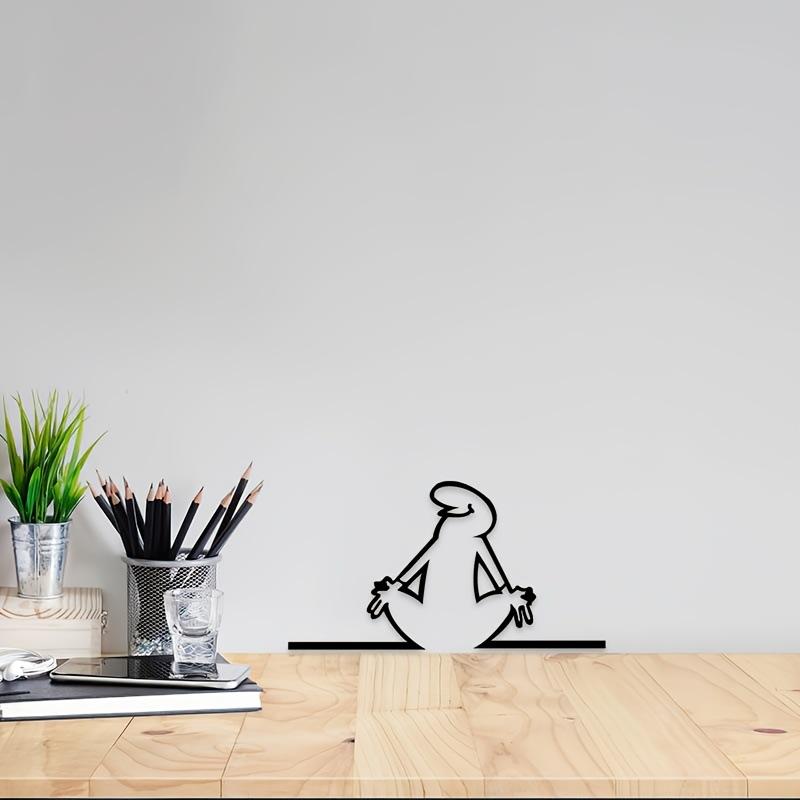 Line Figure Modern Metal Poster For Living Room Bedroom Switch Sticker Easy Hang Installation