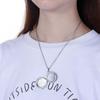 Fashion Gift Jewelry Chain Friend Necklace Photo Picture Locket Round Shaped Pendant