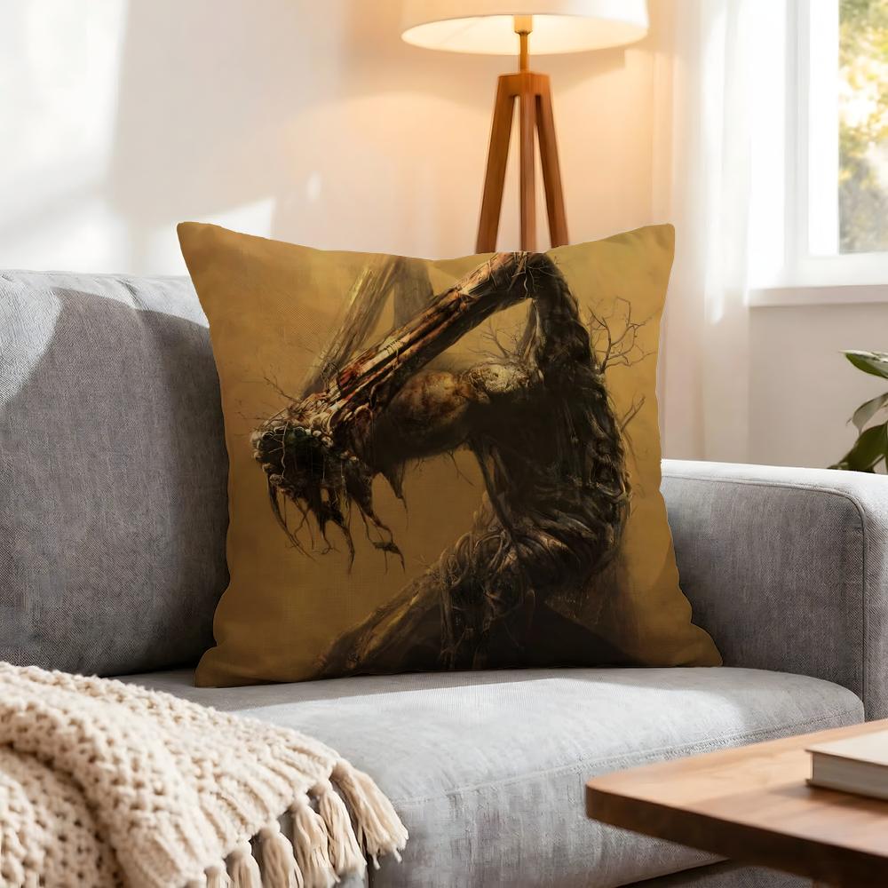 Artist Zdzislaw Beksinski Cushion Cover 1Pcs Decorative Covers Soft Cushion Case For Sofa Couch Decor 40X40 45X45 Pillowcases