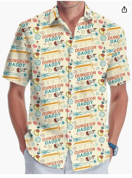 Summer Hawaiian Shirt Men's Fashion Digital Printing Short Sleeve Source Factory One and a half sleeves