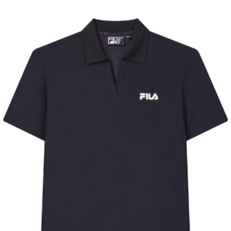 Fila Modern Heritage Comfortable Soft Breathable Long Pants Quick-Dry Short Sleeve Casual Set Women Sets F11W421113F-NV+F11W339609F-MG