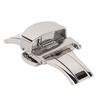 Silver Stainless Steel Watch Deployment Clasp High Finished Ergonomic Watch Buckle Replacement for