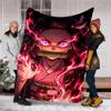 1pc nezouko3 Theme Blanket - Digital Print, Polyester, Cozy for All Seasons, Perfect for Outdoor, and Travel