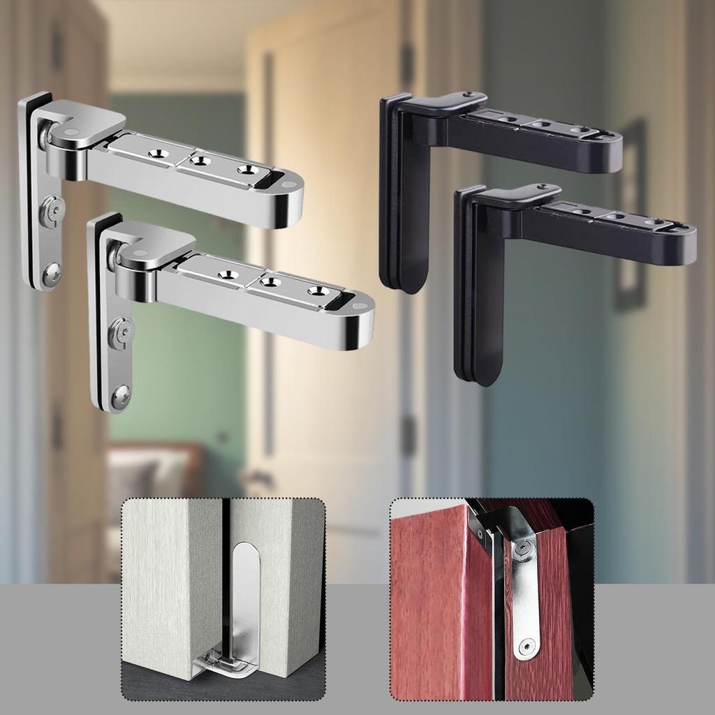 Heavy Duty Hidden Door Hinge Adjustable Invisible Pivot Kit Zinc Alloy Hardware for Secret Door