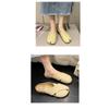 Baotou Half Slippers for Women's Summer Outwear New Pregnant Women's Soft Sole Knitted Flat Bottom Fish Mouth Muller Shoes French Cool Slippers