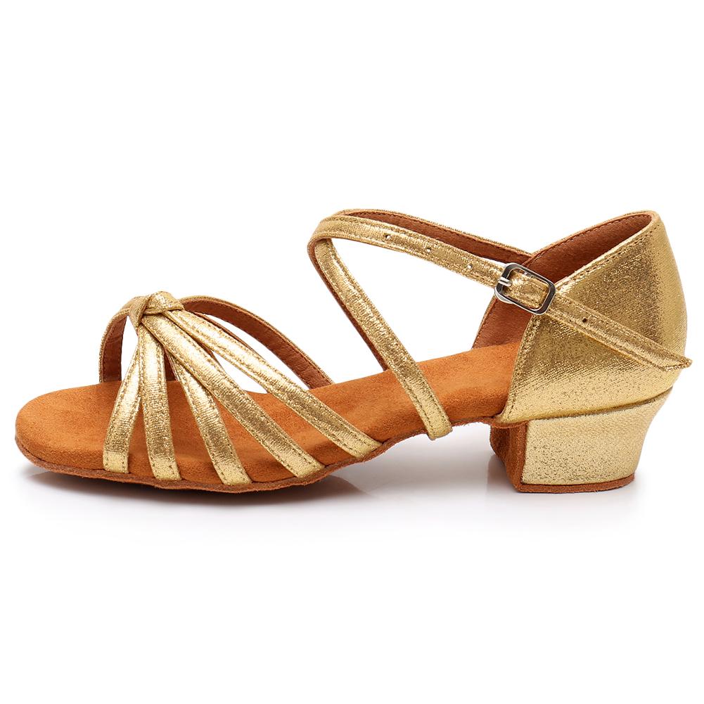 Scarpe da Ballo da Sala a Tacco Basso 3,5 cm per Bambine Ragazze Scarpe da Ballo Latino Salsa per Donne Ragazze