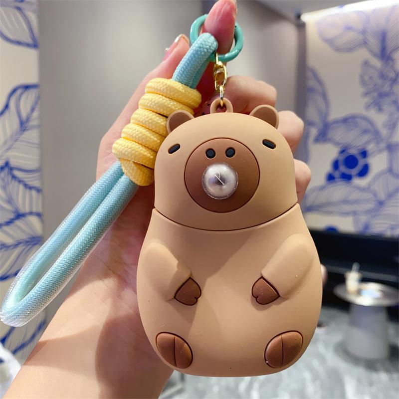 Creative Cartoon Kapibara Capybara Jun Keychain Doll Boys and Girls Cute Bag Pendant Small Gift