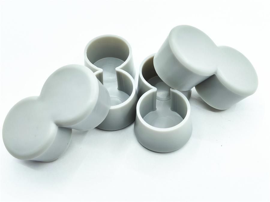 4Pcs/Set 1" Double Tube Chair Table Leg Tip Caps Feet Cover Pads Floor Protector