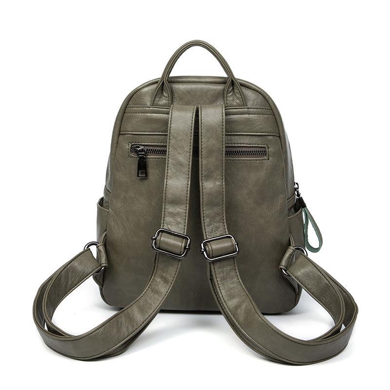 Дизайнерский бренд мода PU кожа женский рюкзак колледж школьный рюкзак сумка дорожная — фото 4