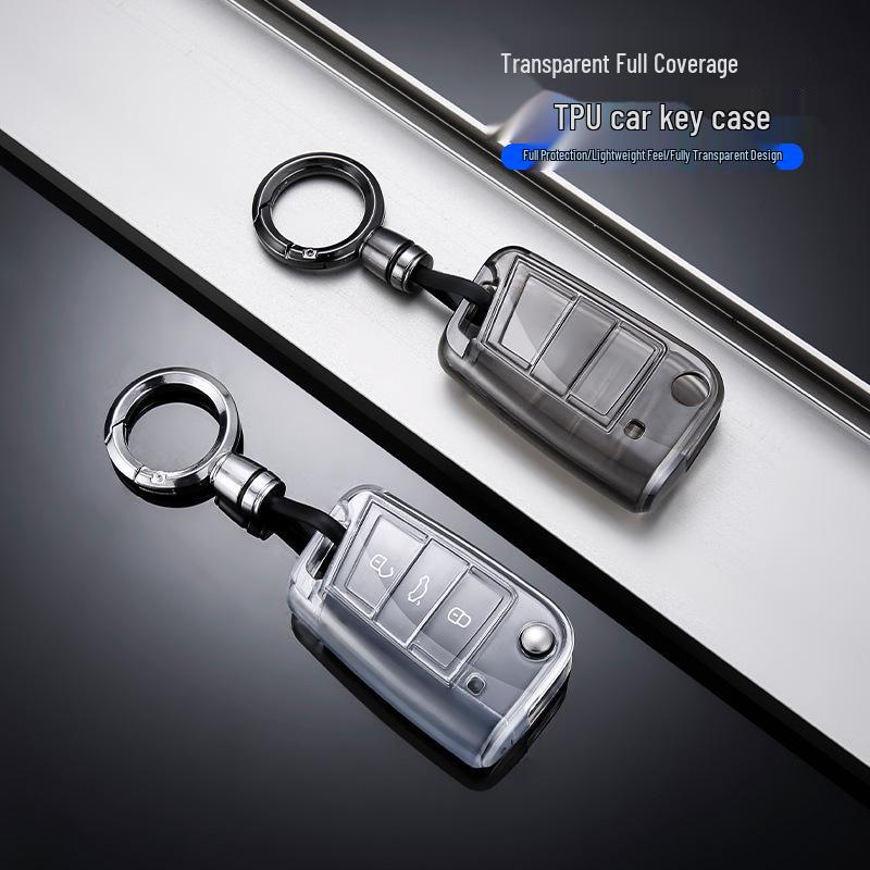 Volkswagen Autoschlüssel TPU Transparente Schutzhülle - Verschleißfest & Sturzsicher