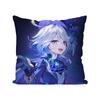 Furina Animation Spiel G-Genshin I-Impact Kissenbezug Quadratisches Kissen Schlafzimmer Sofa Freizeit Komfort Wohnzimmer Heimdekoration 40X40