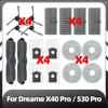 Compatible for Dreame X40 Ultra / X40 Pro / S30 Pro Ultra Robot Vacuum Parts Main Side Brush HEPA Filter Mop Pads Dust Bag Parts