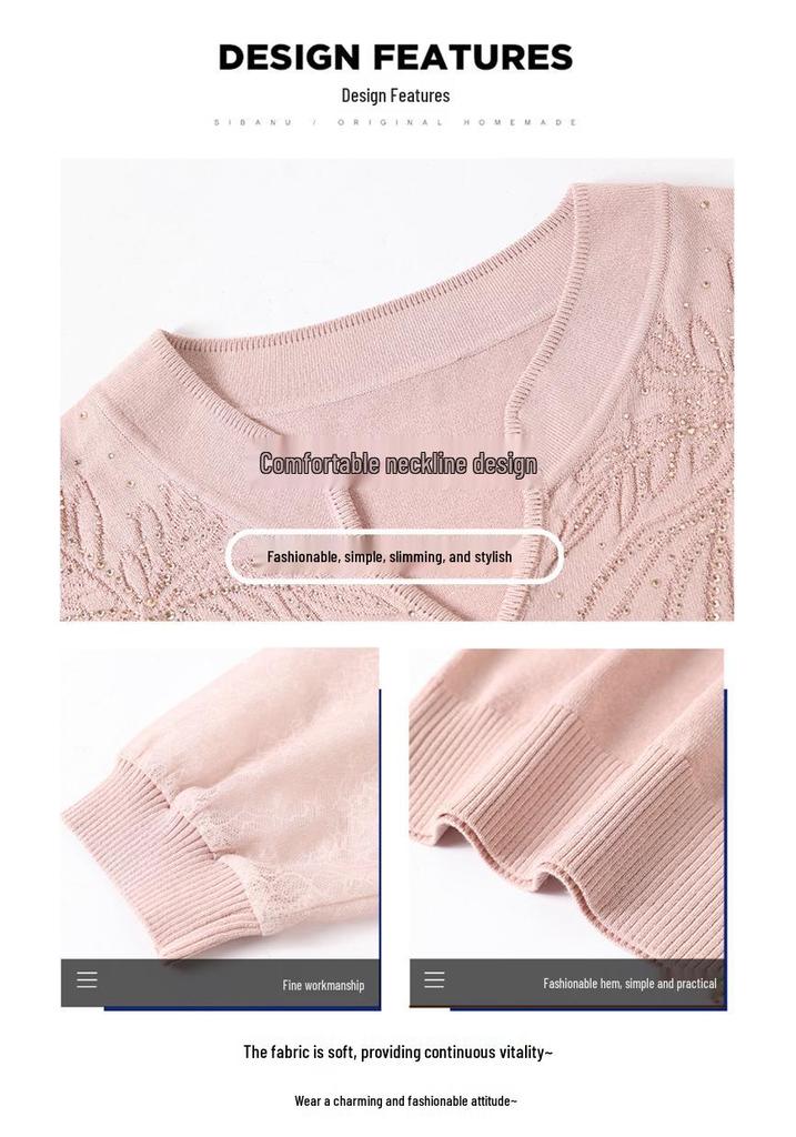 Mom's 2026 Summer Qipao Collar Ice Silk T-shirt for Women