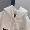 Men's White Hooded Sweater: Autumn/Winter Loose Fit, Plus Velvet, Korean BF Style, Trendy Hong Kong Design.