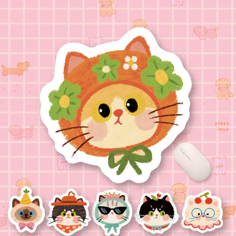 Cute Cat Cartoon Mouse Mat Anti-slip Girls Mousepad Creative Cute Mouse Pad Universal
