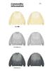 Lan Hai Herren 2025 Herbst/Winter Japanischer Stil Farbverlauf Patchwork Gerissen Fleecegefüttert Rundhals-Sweatshirt