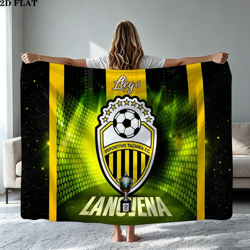 Deportivo Chicara FC Print Flannel Blanket High Quality Warm Comfortable Cover for All Seasons Perfect for Gifts Home Decor