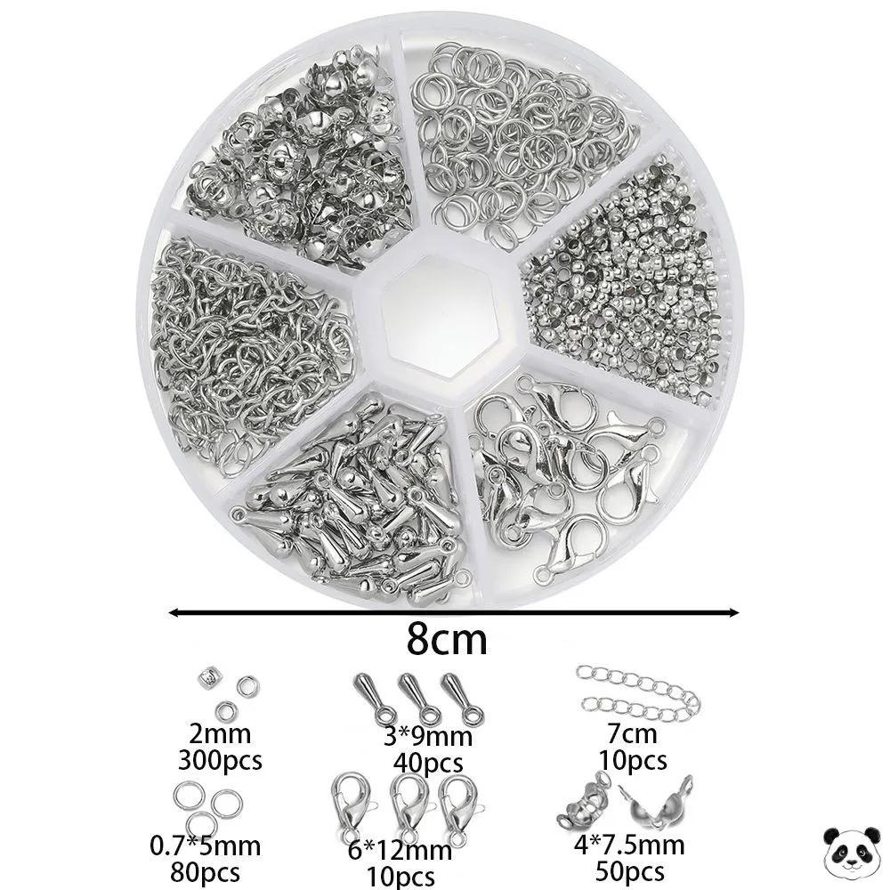 

DIY Jewelry Earring Accessories White K Metal Findings Components for Handmade Crafting Jewelry Making Supplies One Size срібний