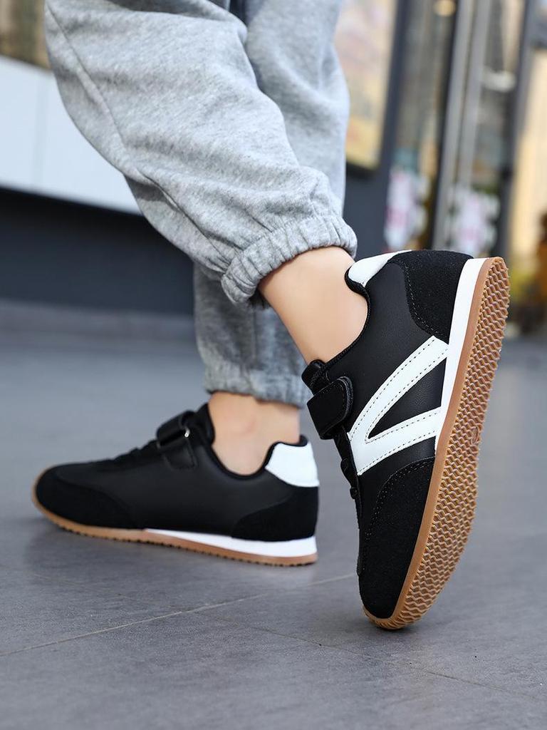 Kinder-Leder-Trainingsschuhe Deutsch - Lässige Laufschuhe im koreanischen Stil für Jungen