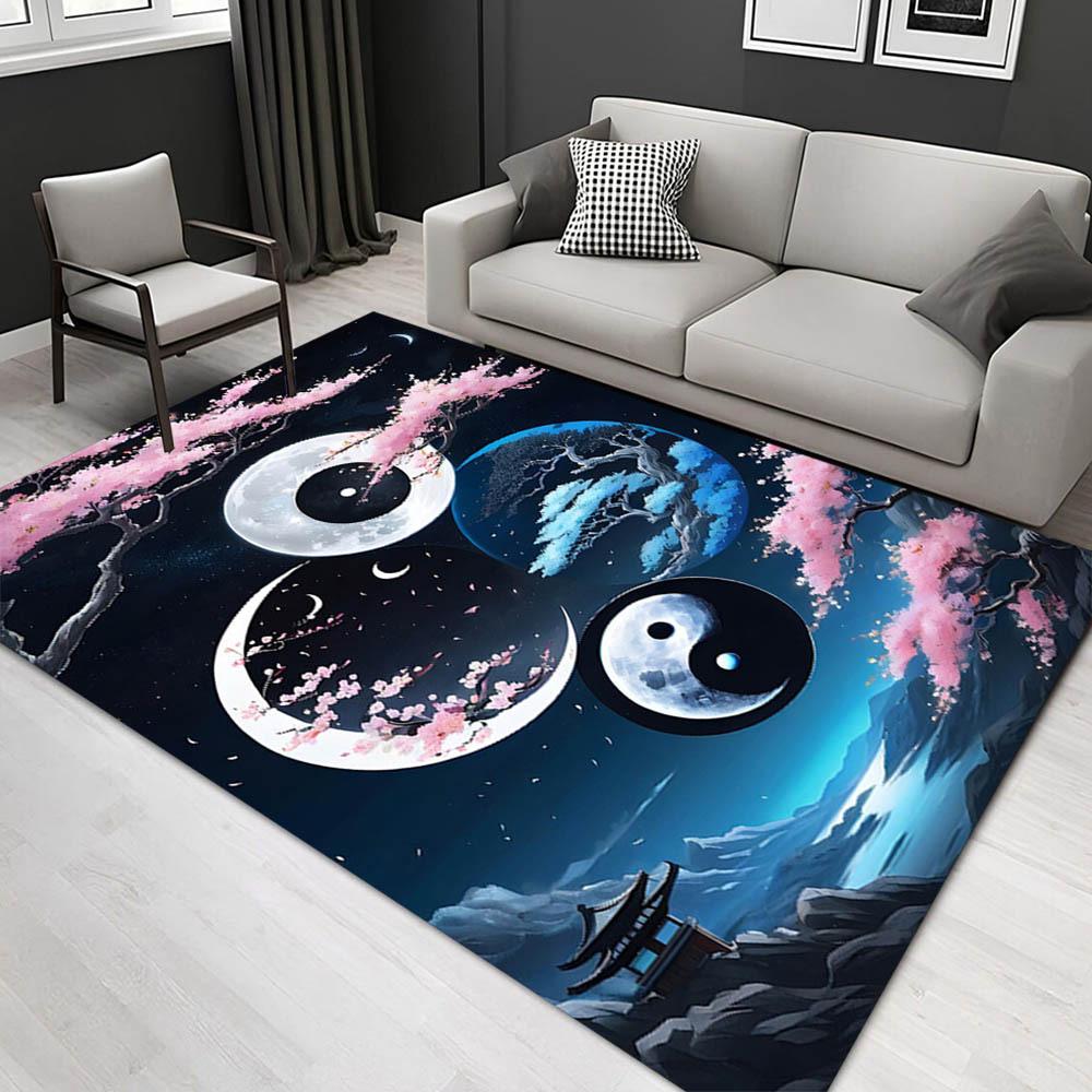

1pc 2146732726 Pattern Carpet, Area Rug For Living Room Bedroom Room Bed Chair Laundry Entryway Corridor Yard Non-slip Outdoor Camping Rug F 60cm by 90cm