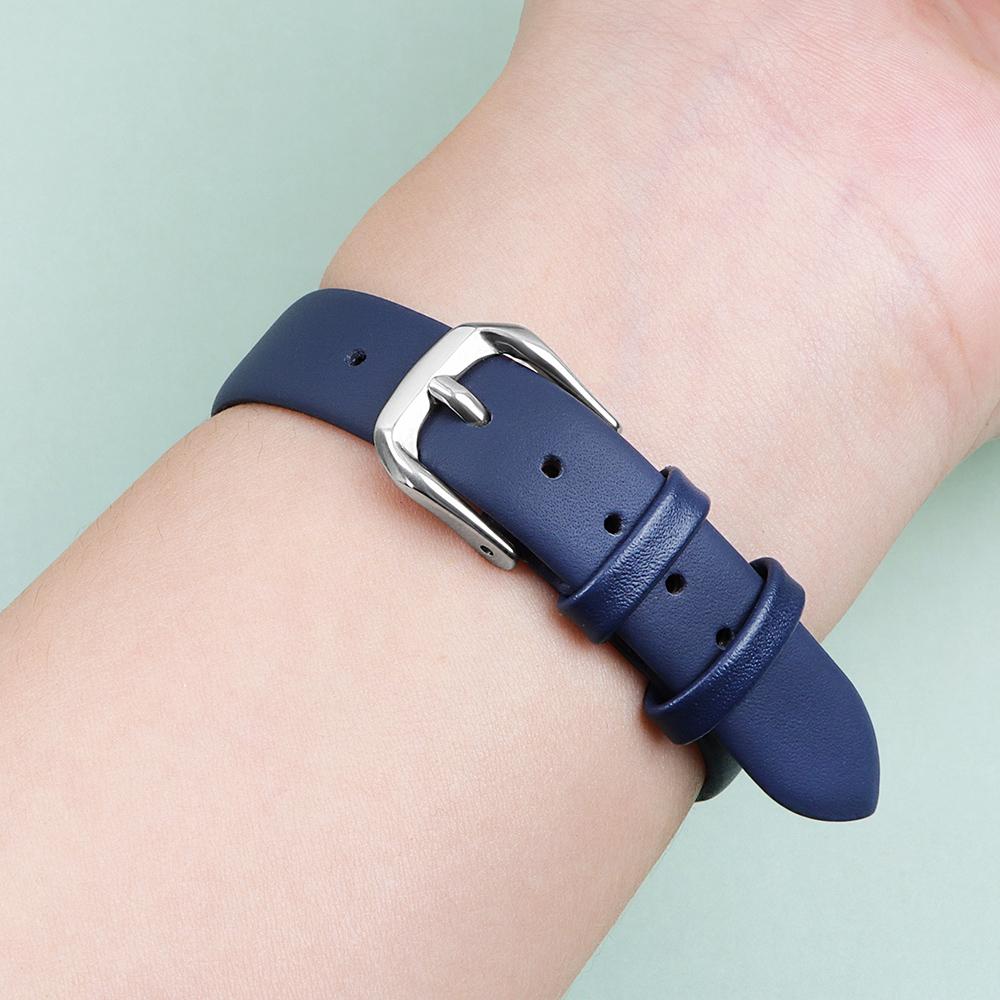 6mm 8mm 10mm 12mm 13mm 14mm 16mm 17mm Cowhide Leather Watch Strap Ultra Thin Soft Bracelet for Women Men Universal Wrist Band