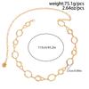 Stile Punk Catena Metallizzata Pieghettata in Vita Gioielli per il Corpo Regolabili Oro Argento Accessori Sexy per Donne Stile Etnico Retrò Cinture per la Vita