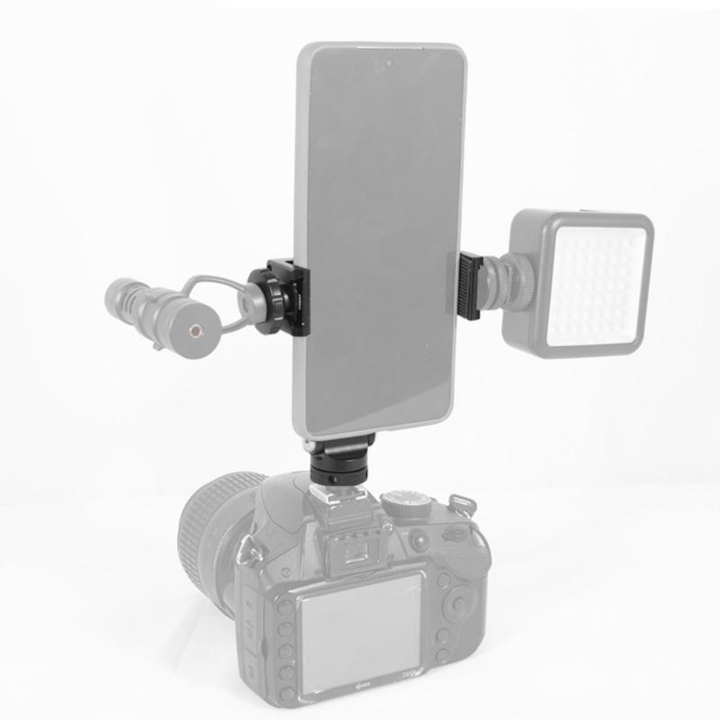 Universal Mount Bracket Aluminum Phone Holder Stand 360 Degree Rotation 180 Adjustable Lean  for Camera Cage Photo 