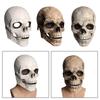 Maschera Teschio Realistica con Mascella Mobile Spaventosa Decorativa Casco in Lattice Casco Scheletro per Cosplay Costume Outdoor Adulto Carnevale