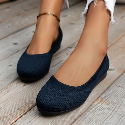 Mode 2024 Damenschuhe in großen Größen Mode Mesh Atmungsaktiv Weiche Sohle Rutschfest Lässige Ballerinas für Damen Komfort Leicht