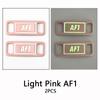 New AF1 Luminous Shoelaces Buckle Sneaker Decorations Glowing Metal Lock for Shoelace DIY Laces Chapa Shoe Accessories 2pcs/pair