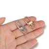 5/10 Stück Karabiner mit Drehgelenk Gold Silber Beschichtet Hummerklauen Haken Schlüsselringe für Handwerk DIY Schmuckherstellung