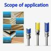 3PCS 1/4" Shank Cutting Straight Router Bit Flush Trim Woodwork Milling Cutter