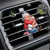 2D Flat Loving Couple Car Vent Clip Decorative Diffuser (fragrance Not Included), Car Interior Decoration, Aromatherapy Clip, Ideal for Holiday Gifts