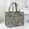 New Style Nylon Printing Thickened Large Capacity Handbag, Work Portable Zipper Semi-closed Lunch Box Storage Bag, Bento Bag