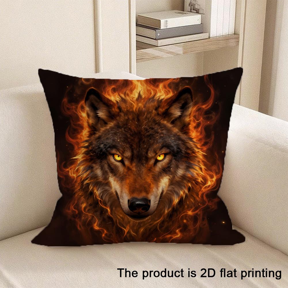 1pc Cute Animal Pattern 2D Flat Printing Pillowcases Sofa cushion cover home bedroom room decoration