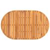 Garden Dining Table Oval 150 X 90 X 75 Cm Solid Acacia Wood