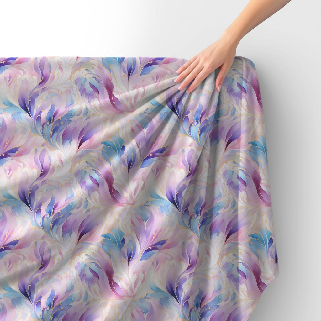 Royal Samt Stoff Polyester Zum Nähen - Motiv Abstraktion - Rdx2493